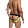 MALE BASICS Jockstrap NEON MaleBasics Noir-Jaune